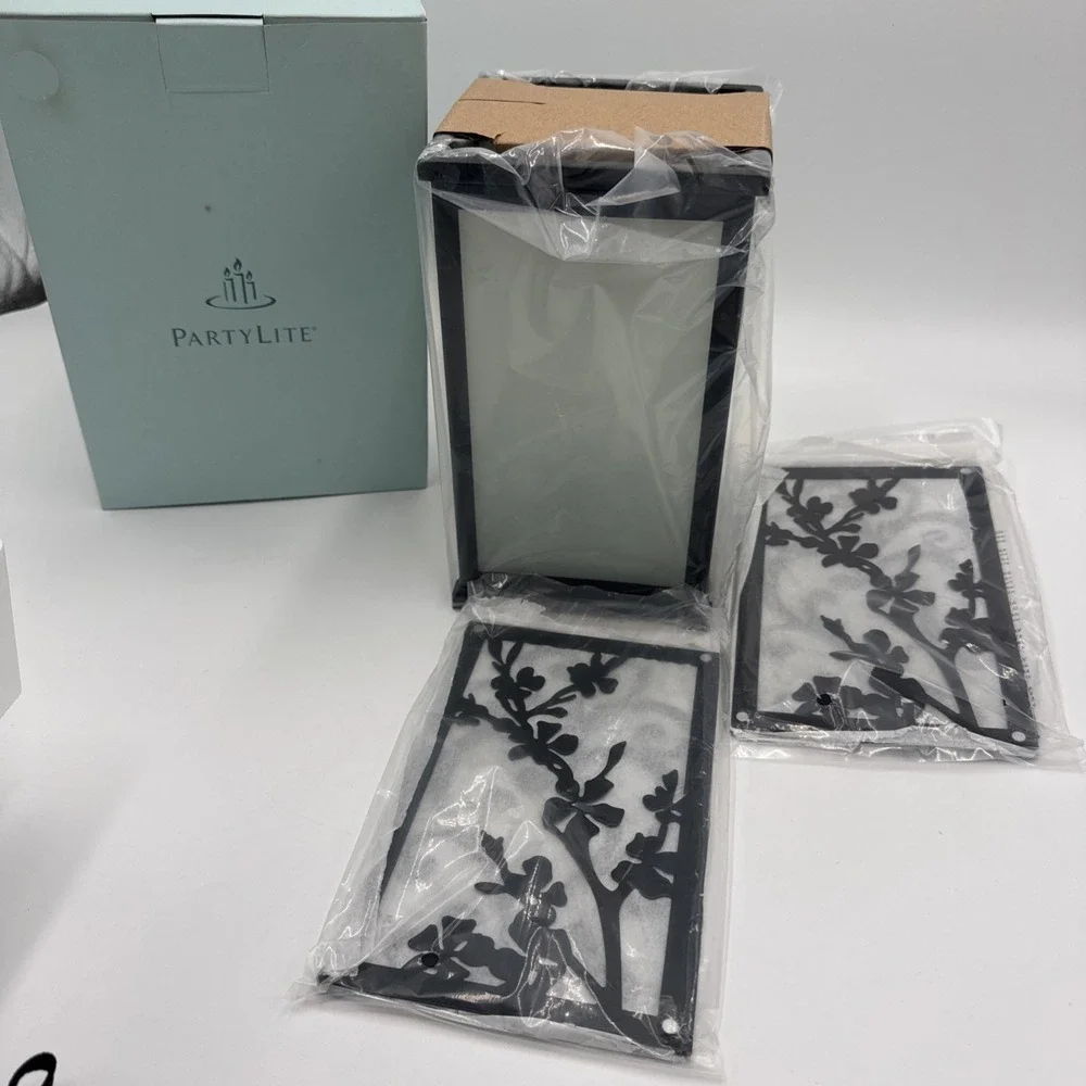 PartyLite P90508 Large Change-O-Luminary Snowflake Branch Candle Holder NIB